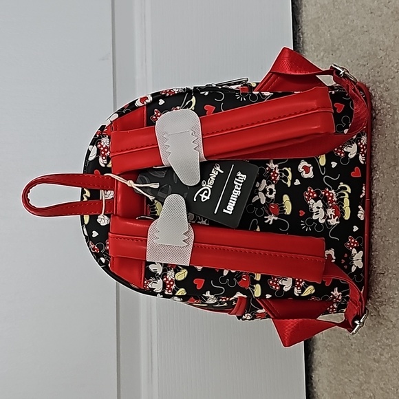 Loungefly Mickey & Minnie Backpack - Picture 3 of 7